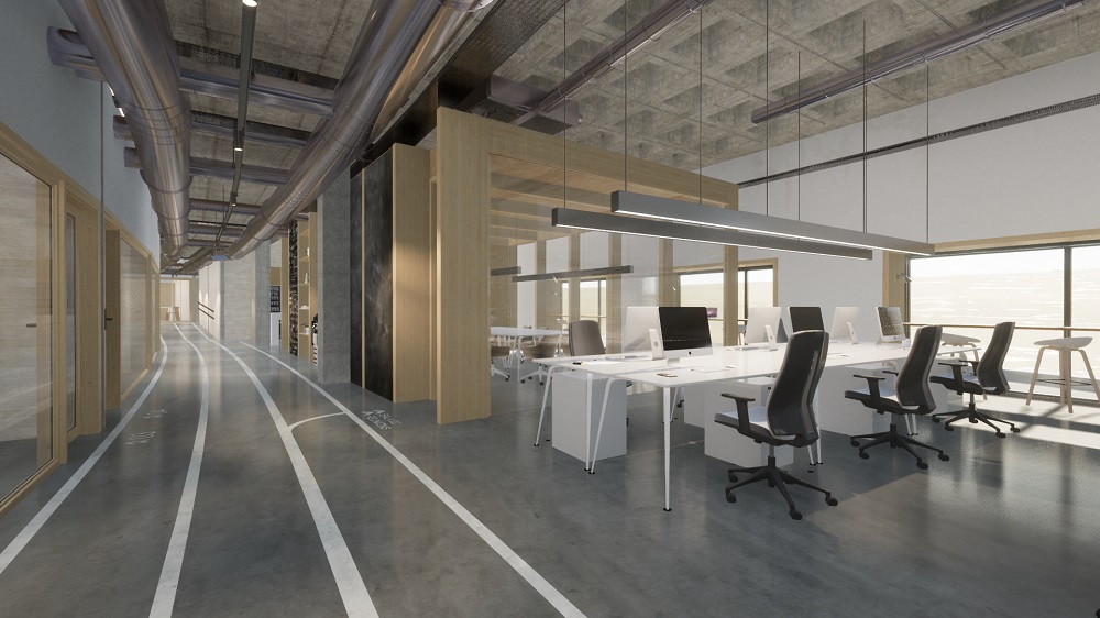 Render de la futura incubadora del Estadio Olímpico