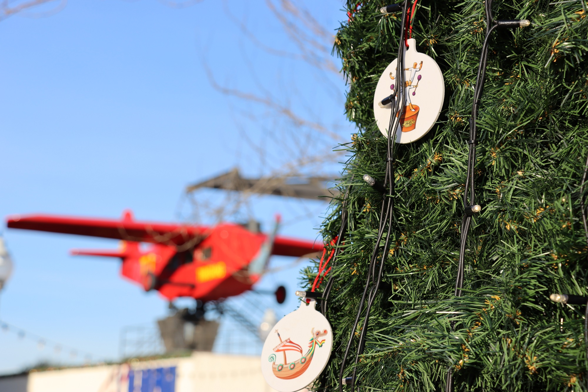 Decoración de Navidad en el Tibidabo