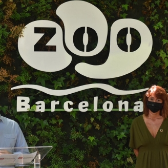 Jaume Collboni al Zoo de Barcelona