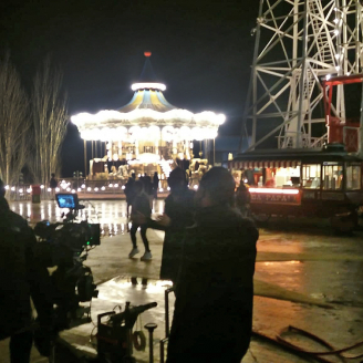 Rodatge nocturn al Parc d'Atraccions Tibidabo