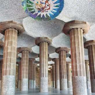 Sostre de la sala Hipostila del Park Güell