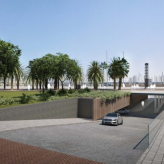 Render accés litoral del Port Olímpic