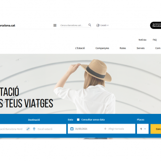 Web de l'Estació d'autobusos Barcelona Nord