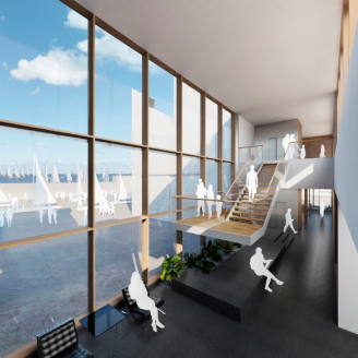 Render interior del Port Olímpic