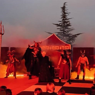 Espectacle nocturn per Halloween al Parc d'atraccions Tibidabo