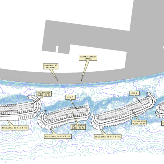 Mapa del Port Olímpic