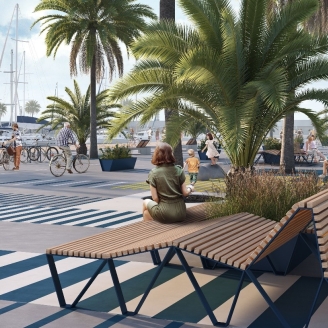 Render del nou projecte del Port Olímpic