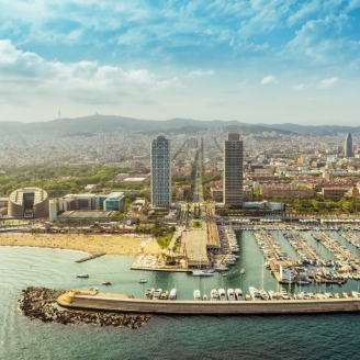 Vista panoràmica del Port Olímpic