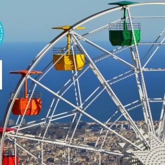 La sinia del Parc d'atraccions del Tibidabo en un dia amb sol