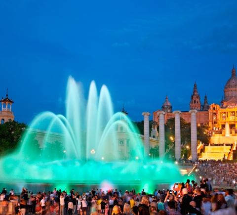 Image of the show at the Magic Fountain of Montjuïc