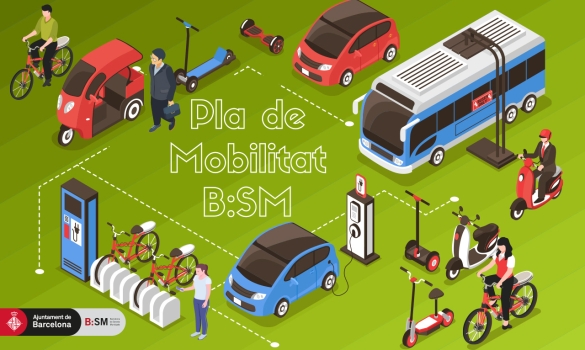 Il.lustració del Pla de Mòbilitat de B:SM
