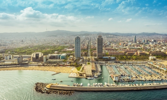 Vista panoràmica del Port Olímpic