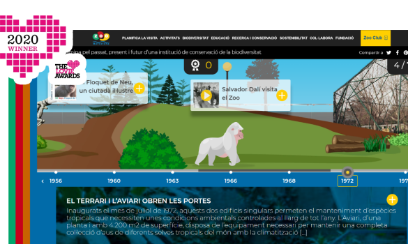 Nou recurs digital del Zoo de Barcelona, anomenat “Camina pel passat, present i futur d’una institució de conservació de la biodiversitat”