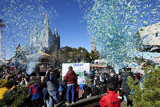 Imatge d'una jornada solidària al Parc d'atraccions Tibidabo
