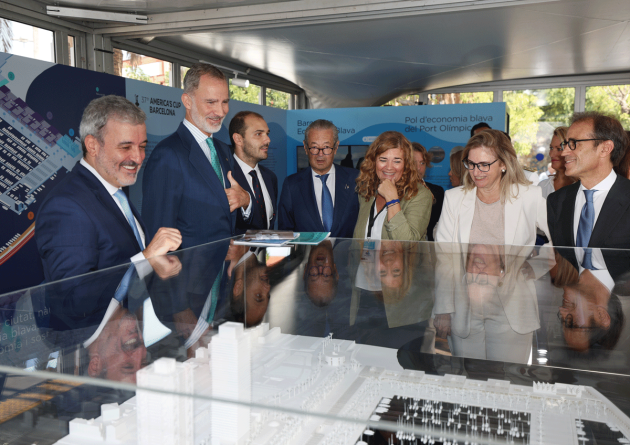 Official opening of the Hall, with the presence of King Felipe VI, the first lieutenant of the mayor and president of B:SM, Jaume Collboni, and the councilor for sports, David Escudé