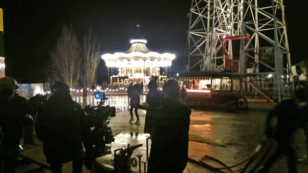 Rodatge nocturn al Parc d'Atraccions Tibidabo