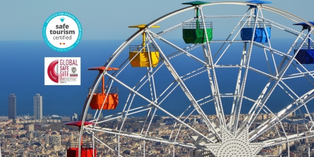 La sinia del Parc d'atraccions del Tibidabo en un dia amb sol