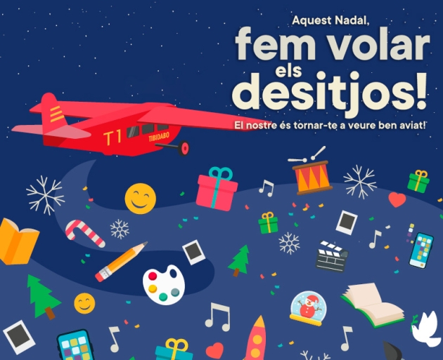 Il.lustració de la campanya de Nadal de Tibidabo