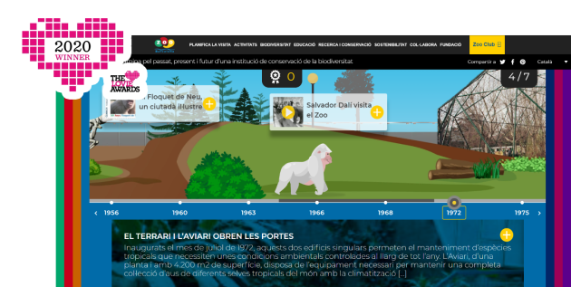 Nou recurs digital del Zoo de Barcelona, anomenat “Camina pel passat, present i futur d’una institució de conservació de la biodiversitat”